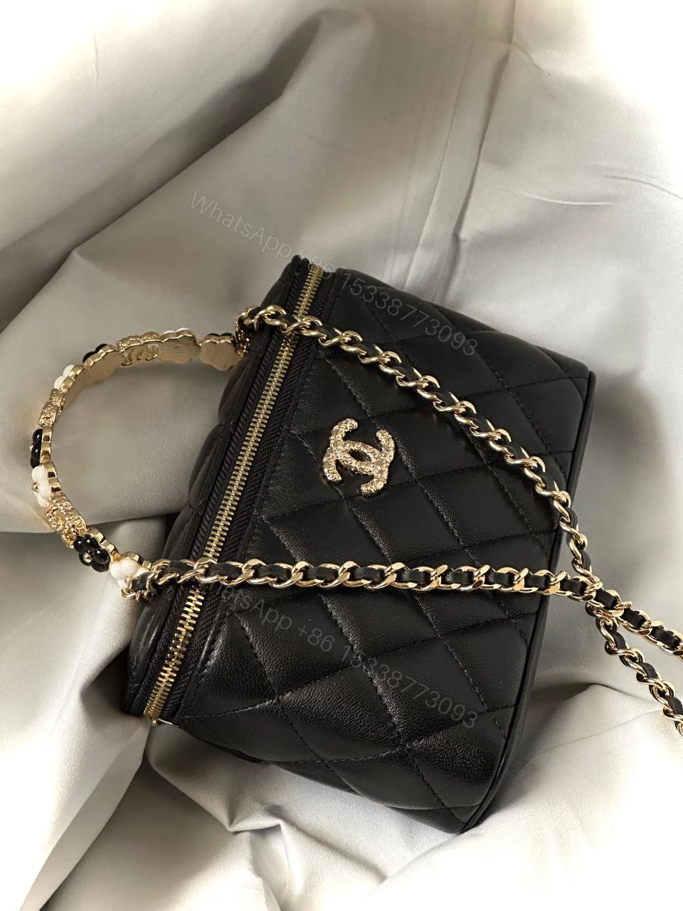 View 4 of Chanel Vanity Case Crossbody Tote Bag