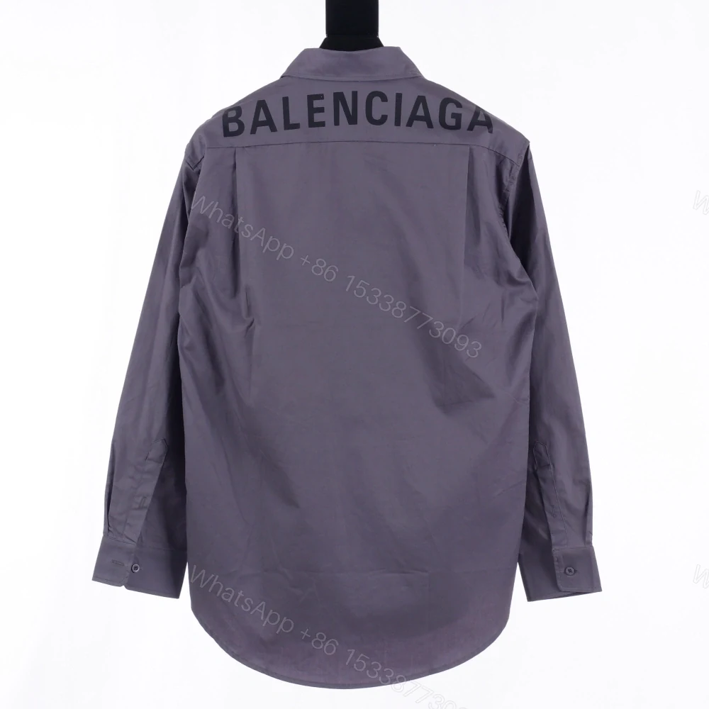 View 2 of 高仿Balenciaga*FW24系列671663純色長袖襯衫