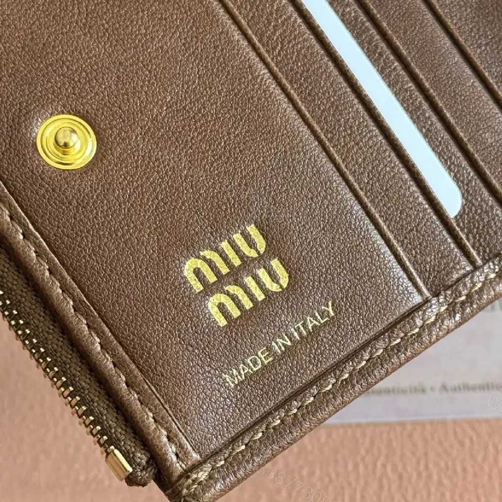 View 8 of Compact Leather Wallet — Minimalist Luxury, Signature Motif