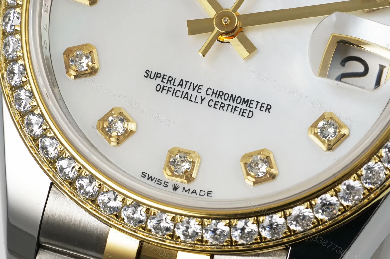 View 5 of Premium Rolex Datejust 31 Two Tone White Diamond 31MM Jubilee Bracelet RG-DJ31-TT-WHITE-DIAMOND-JUBILEE-31