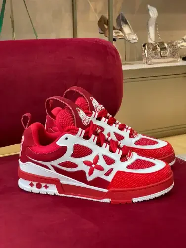 View 2 of LOUIS VUITTON SKATE SNEAKERS IN RED – LSVT390