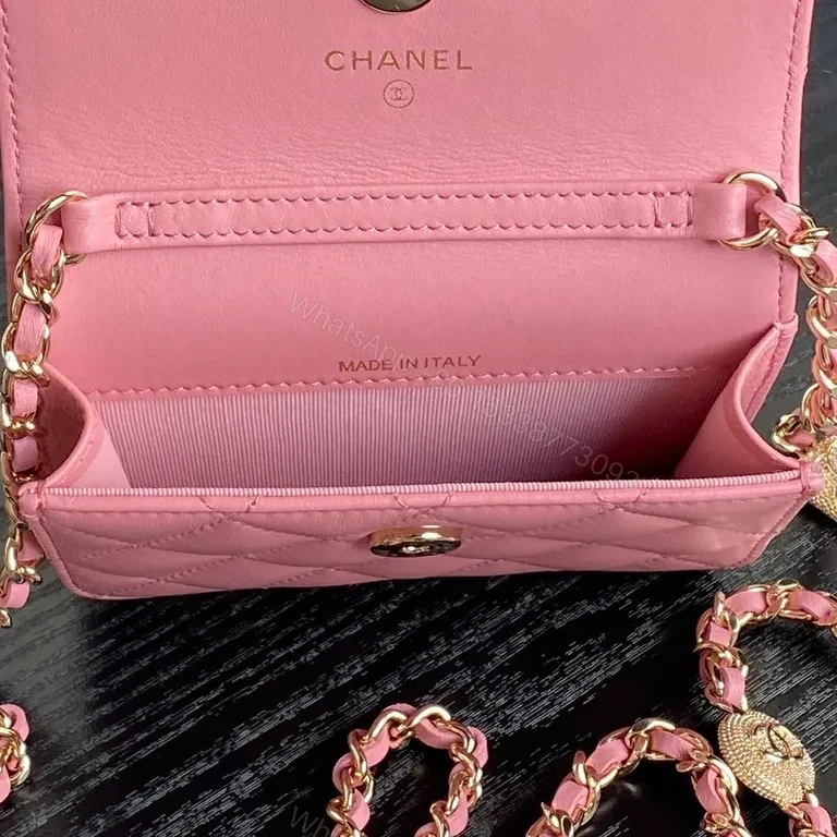 View 9 of Pink Quilted Chanel-Style Compact Bag: Everyday Luxe Edge