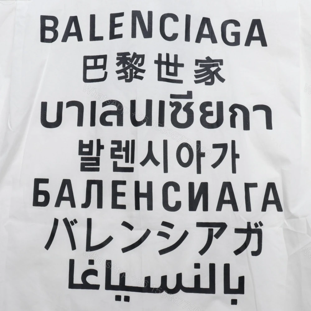 View 8 of 高仿Balenciaga*SS24系列647357七國語言襯衫白色