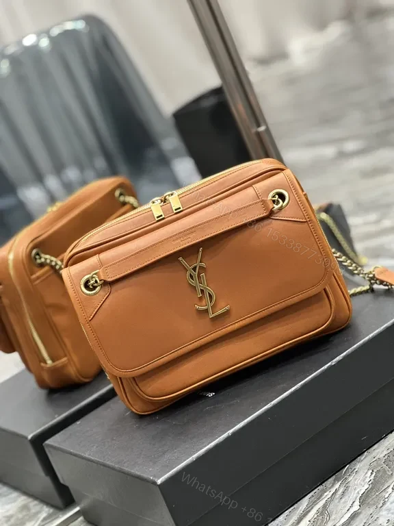 View 4 of Chic Leather Shoulder Bag: Gold Hardware, Everyday Luxe