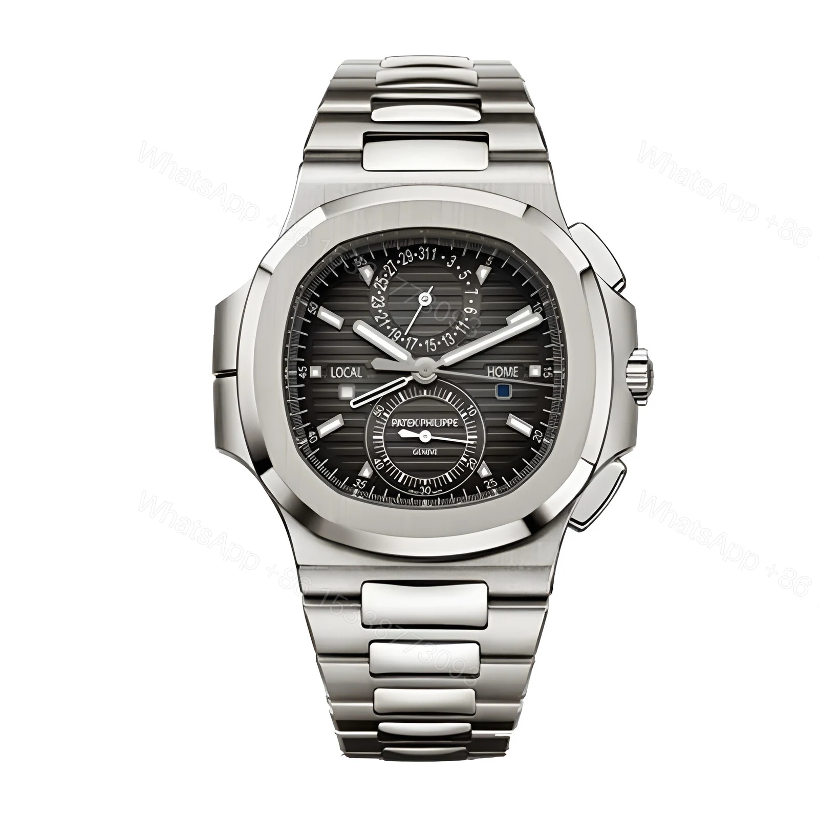 Patek Philippe Travel Time Steel Replica — view 1