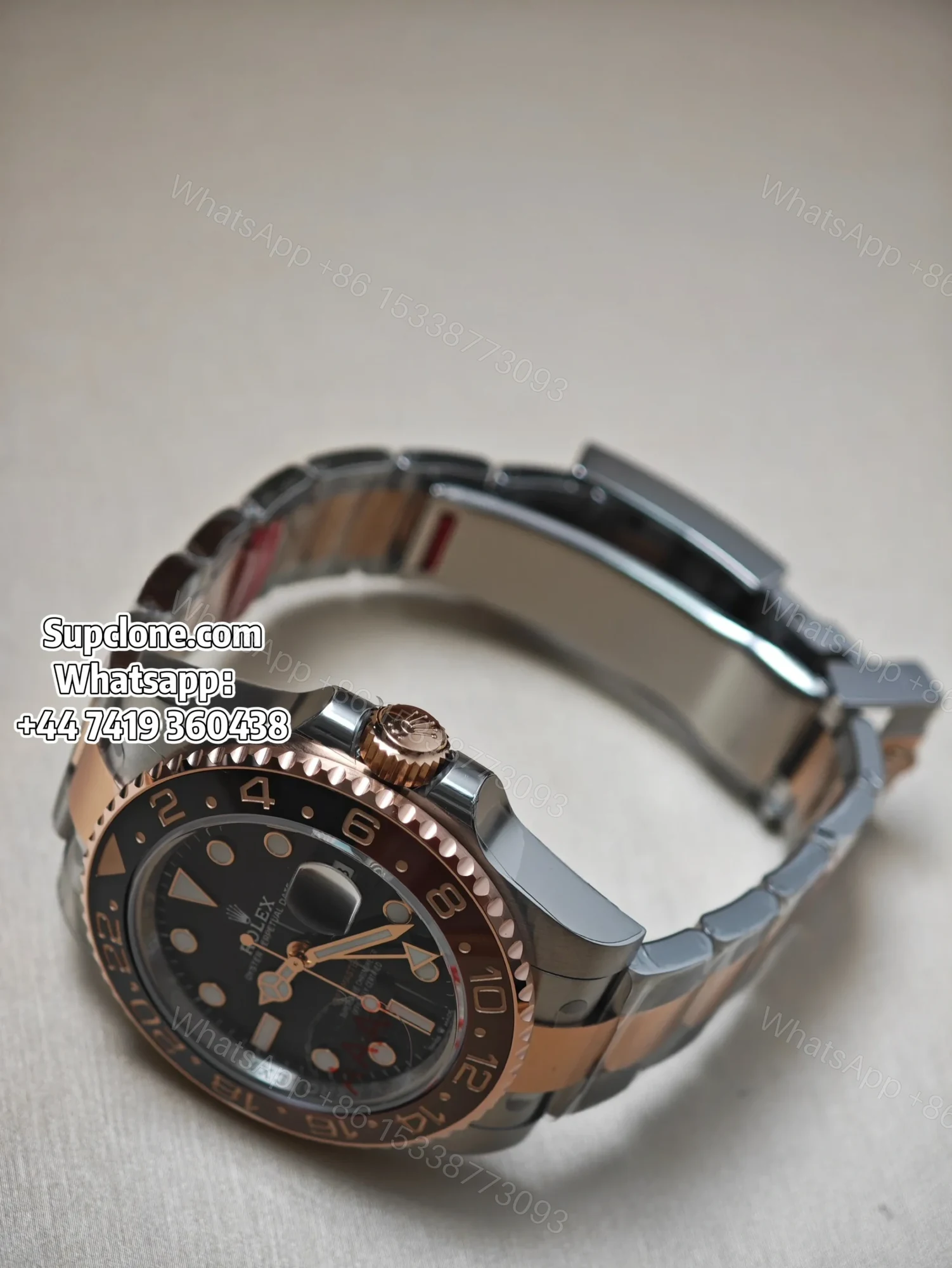 View 6 of Rolex Super Clone Watches 1:1 Root Beer GMT-Master II 126711CHNR 3285 Movement Weighted