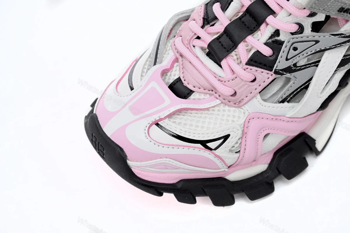 View 3 of Balenciaga Track 2 Sneaker Pink White15 568615 W3AE2 5291
