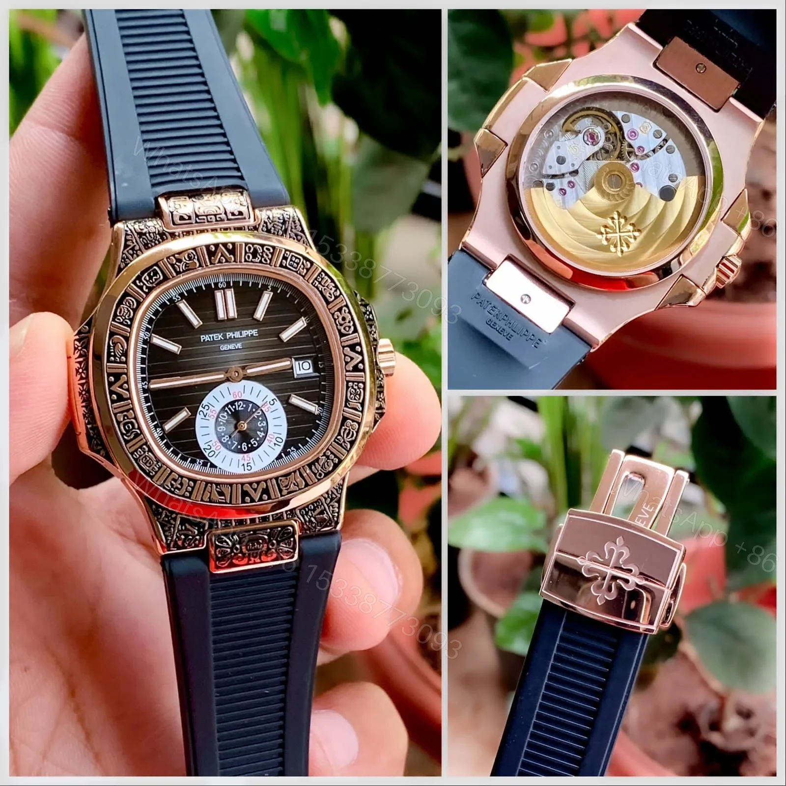 View 4 of Patek Philippe Nautilus Chronograph 5980/1A Carvin Edition
