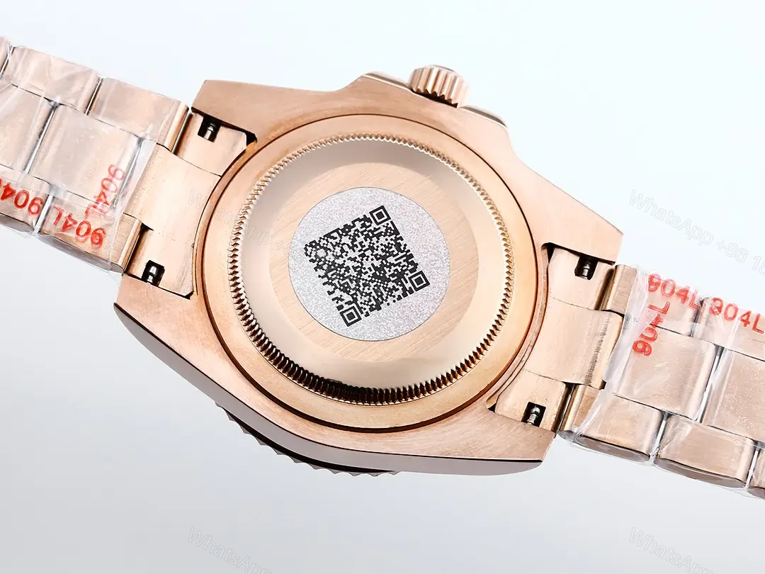 View 8 of Rolex Submariner Tiffany Rose Gold replica 40MM Oyster Bracelet Edition RLX-SUB-TIFFANY-ROSEGOLD-40MM-OYSTER-BLAKEN