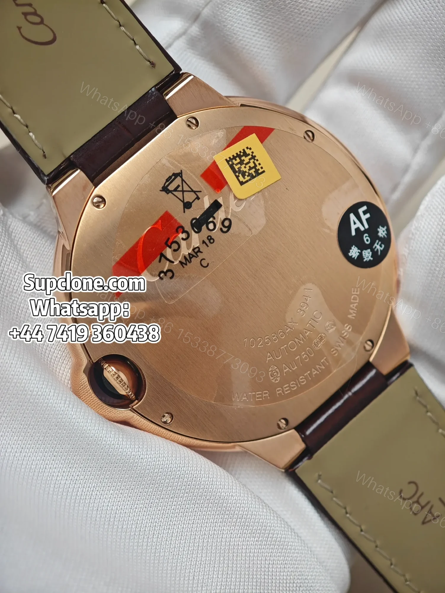 View 5 of Cartier Ballon Bleu WGBB0030 42mm Rose Gold Super Clone Automatic Replica