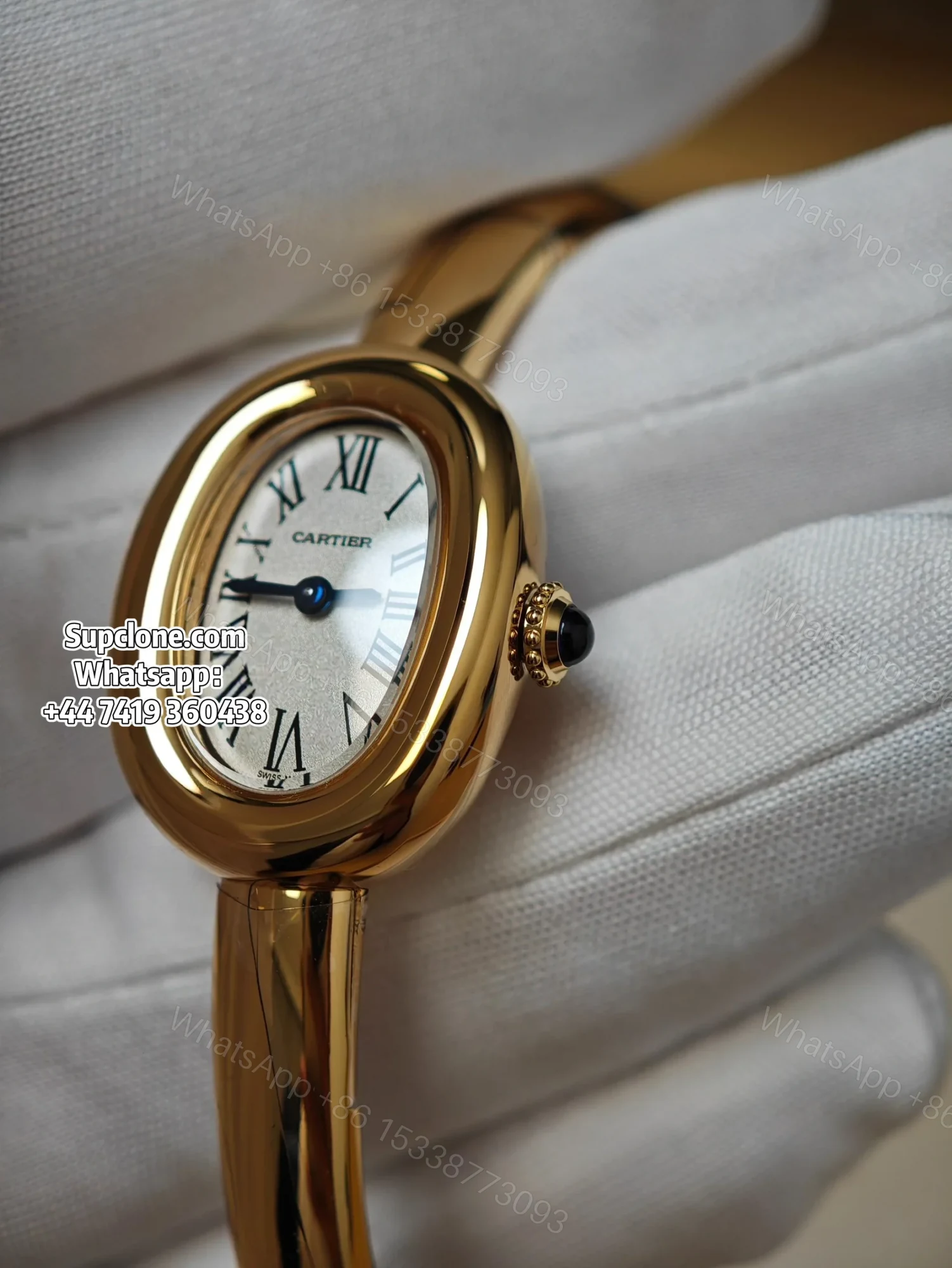 View 8 of Cartier Super Clone Watches 1:1 Baignoire WGBA0018 Gold Bangle Small