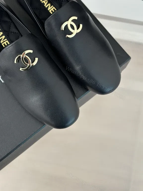 Chic Leather Slip-Ons: Logo Hardware, All-Day Comfort — view 2