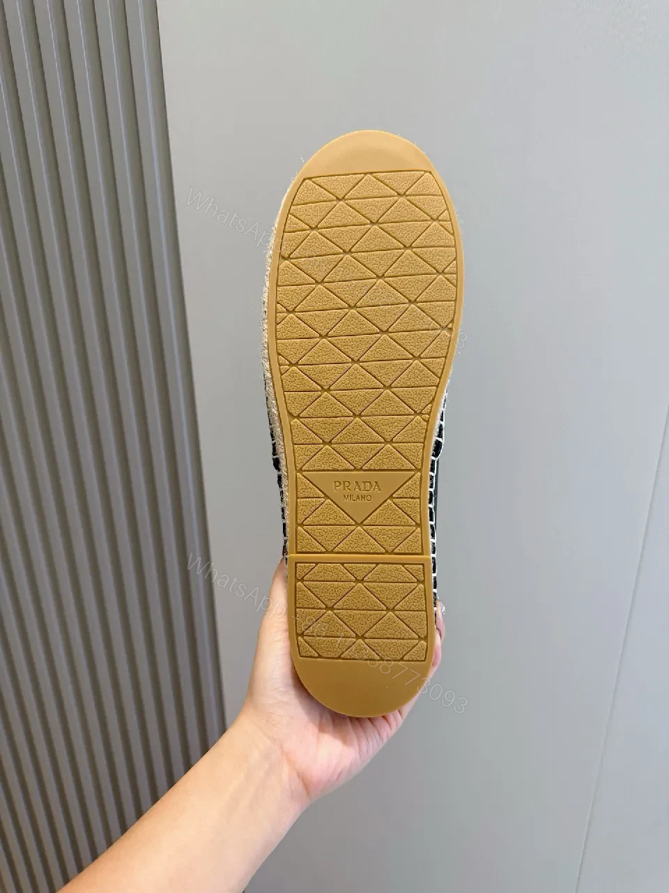 View 5 of Casual Luxe Espadrille Slip-Ons with Logo Branding