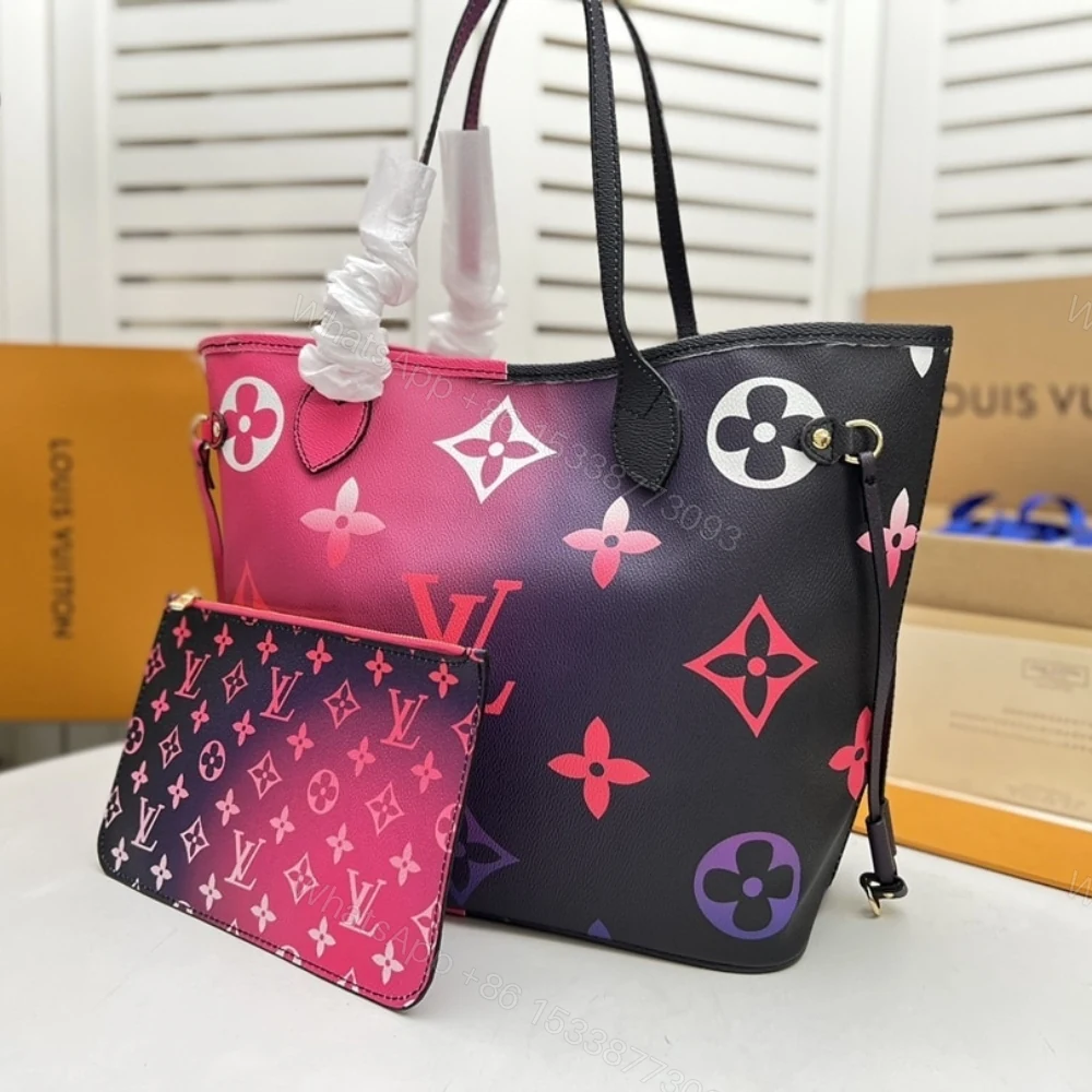 View 3 of Louis Vuitton Neverfull MM Midnight Fuchia 31Cm M20511