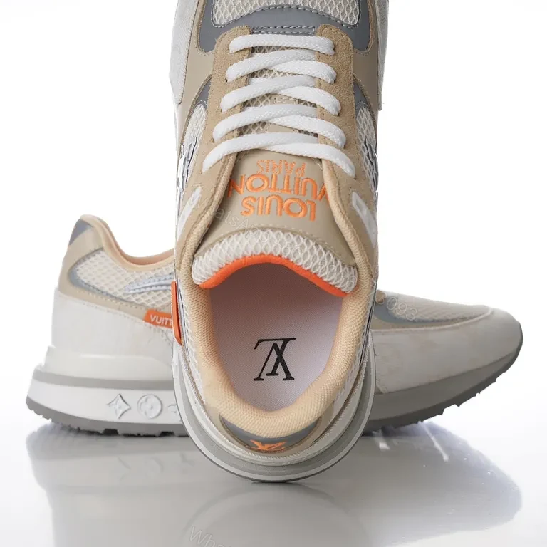 View 8 of Textured Neutrals Luxe High-Tops with LV-Inspired Monogram