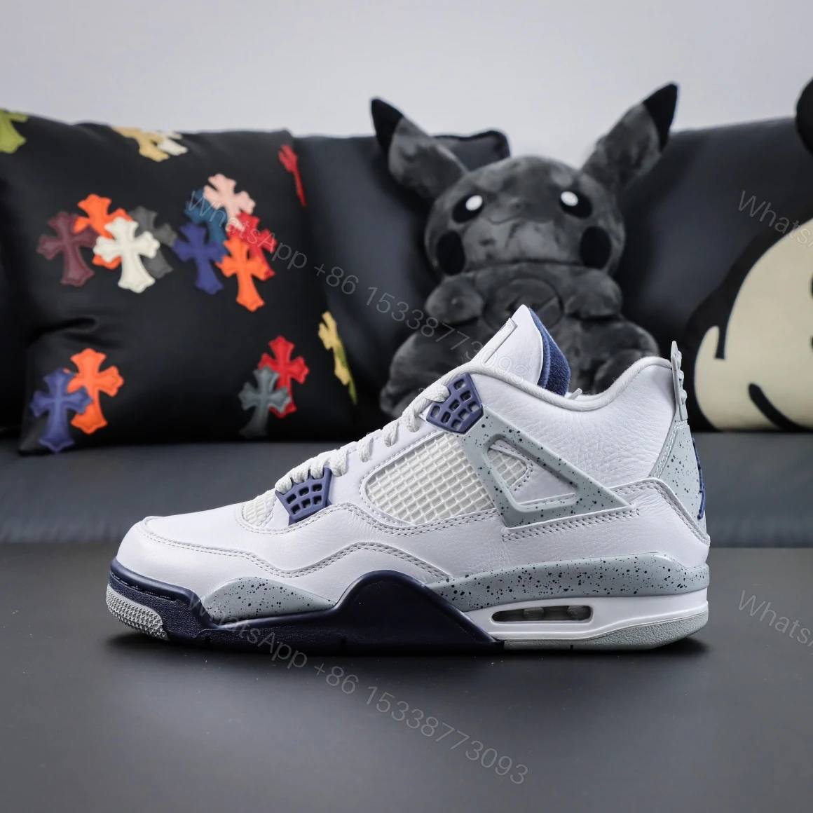 View 2 of Air Jordan 4 Retro Midnight Navy Reps