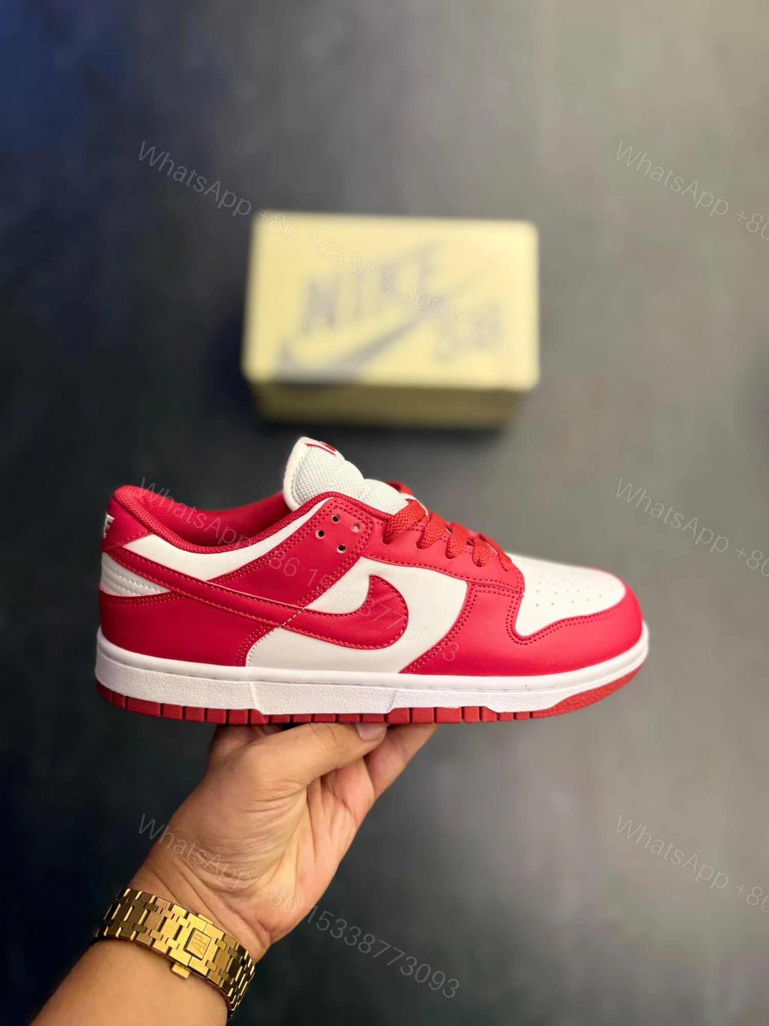 View 3 of FIRST COPY Nike SB Dunk Gym Red