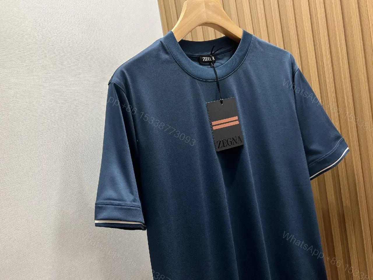 View 5 of Structured Minimal Knit Tee: Premium, Relaxed Fit, Durable Comfort