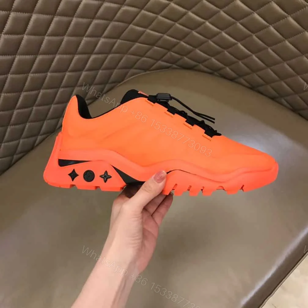 View 2 of Louis Vuitton Millenium Sneakers In Orange – LV272