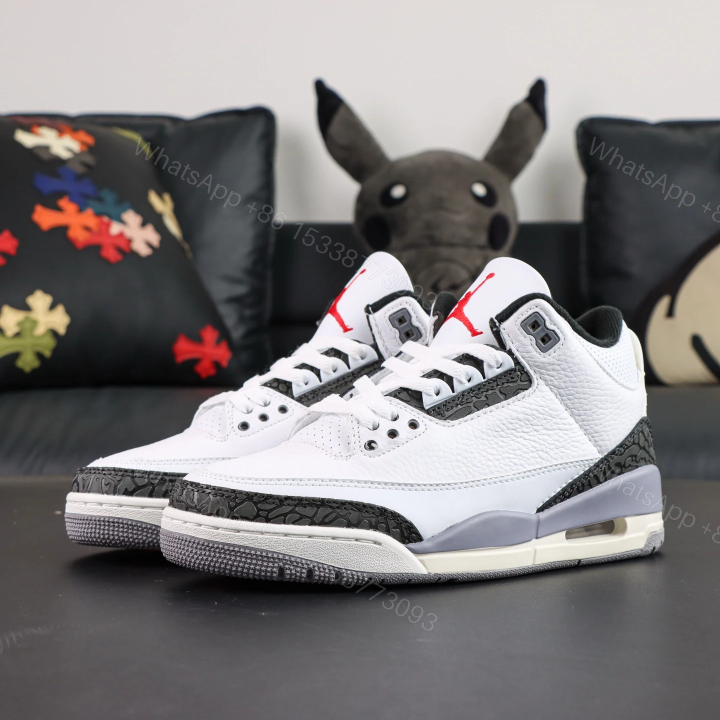 View 9 of Jordan 3 Retro Cement Grey