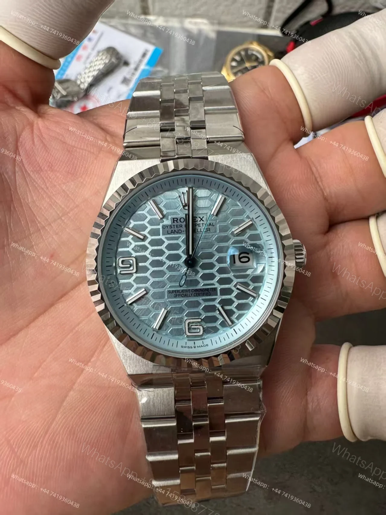 View 6 of Super Clone Rolex Land-Dweller M127336-0001 Blue Dial 7135 Movement 40mm