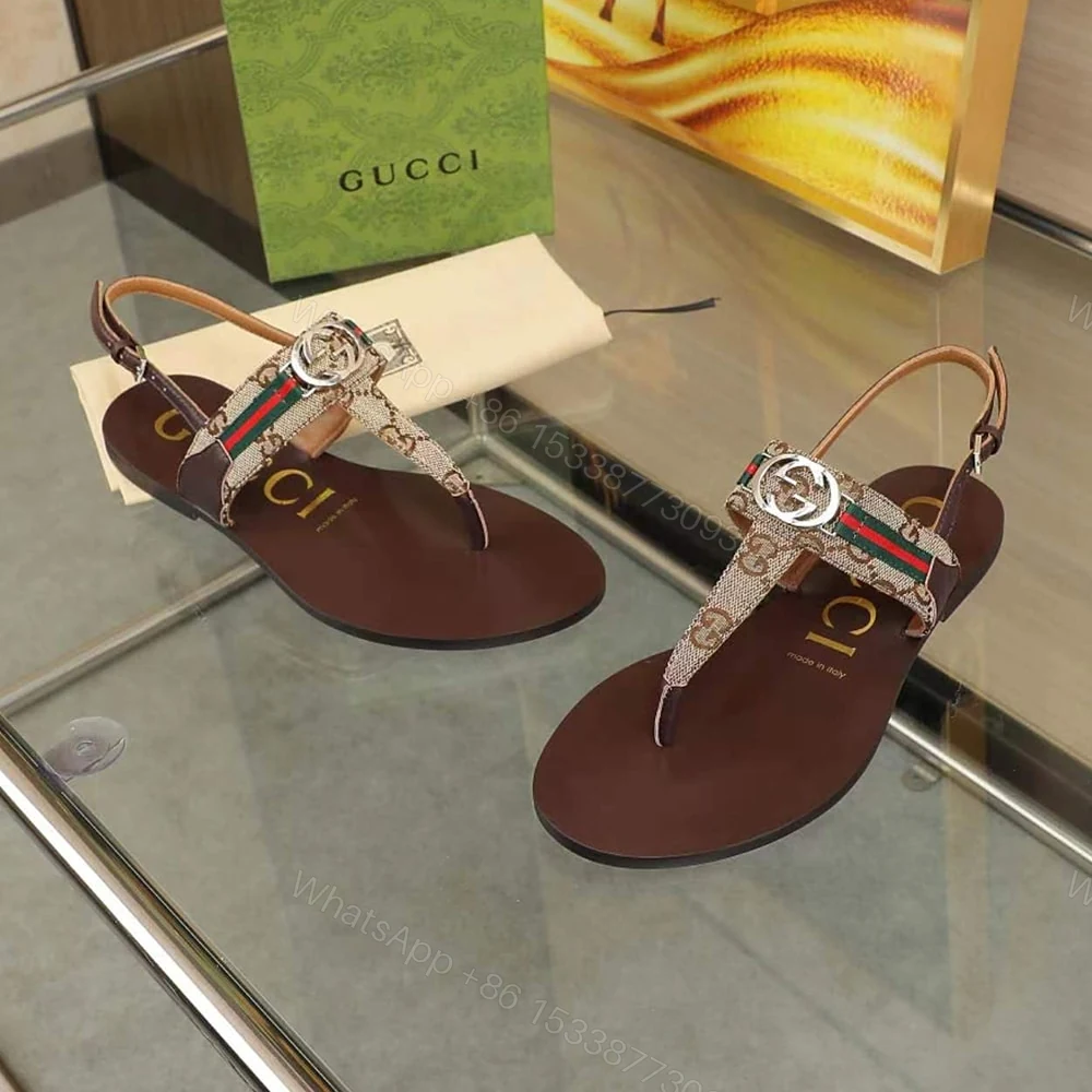 View 4 of GUCCI Women’s Interlocking G Web sandal 224201
