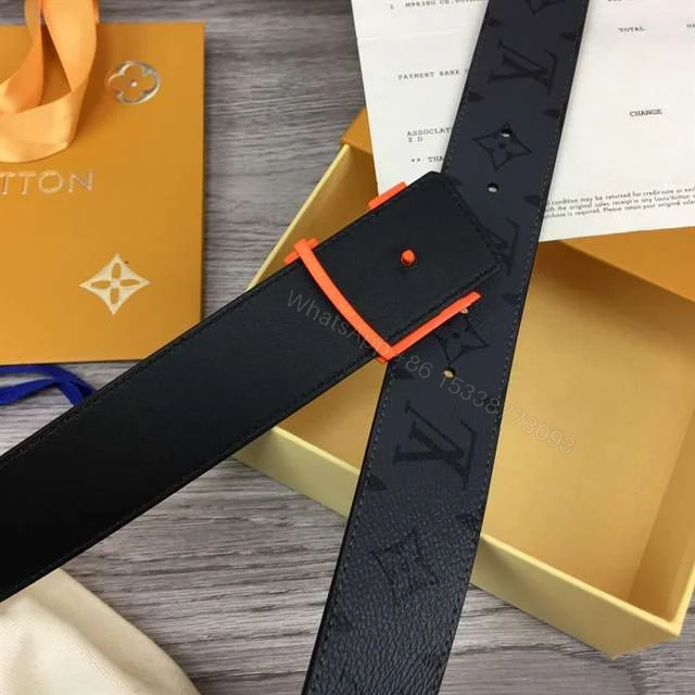 View 4 of LOUIS VUITTON INITIALES 40MM REVERSIBLE MONOGRAM CANVAS BELT – B90