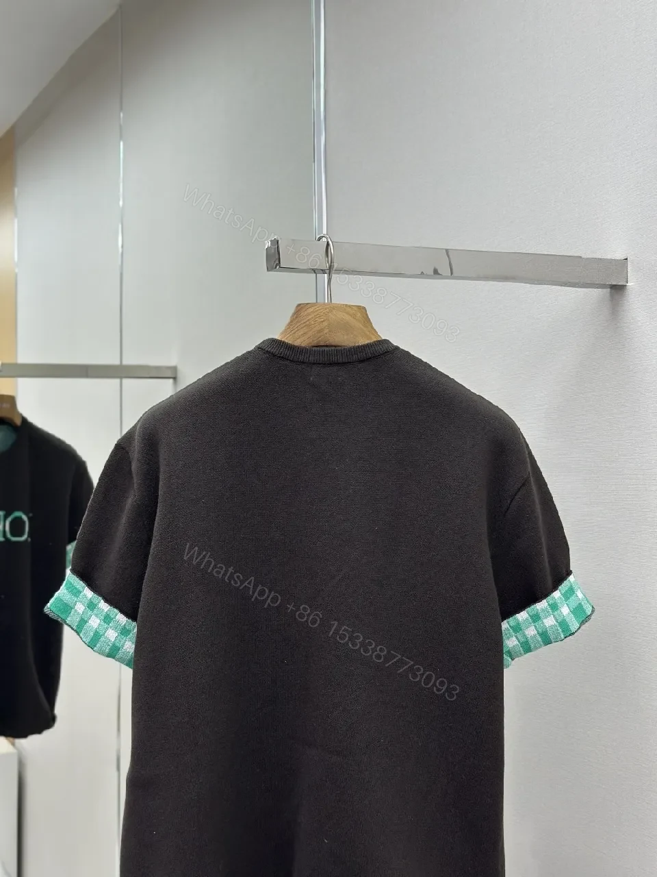 View 6 of Casual Luxe Knit Tee Dress with LOEWE Logo Embroidery
