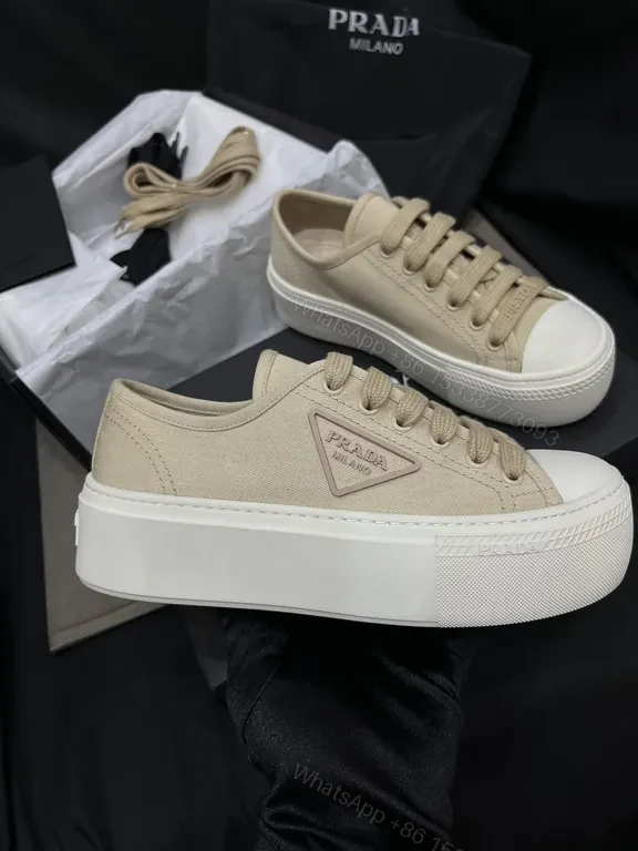 View 2 of Beige Leather Sneakers: Textured Minimalist Luxury Footwear