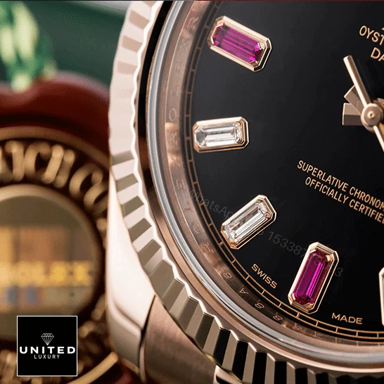View 6 of Rolex Day-Date II 218235 Rose Gold Black Replica