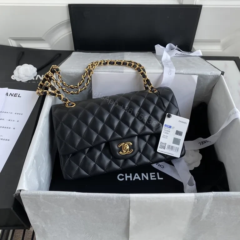 Chanel Quilted Black Lambskin Flap Bag â€” Timeless Luxury — view 1
