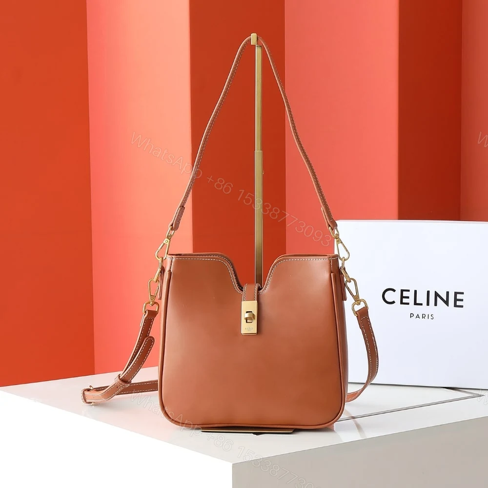 View 2 of CELINE SMALL CAMILLE 16 SOFT BAG TAN 24CM 120693FX9 04LU