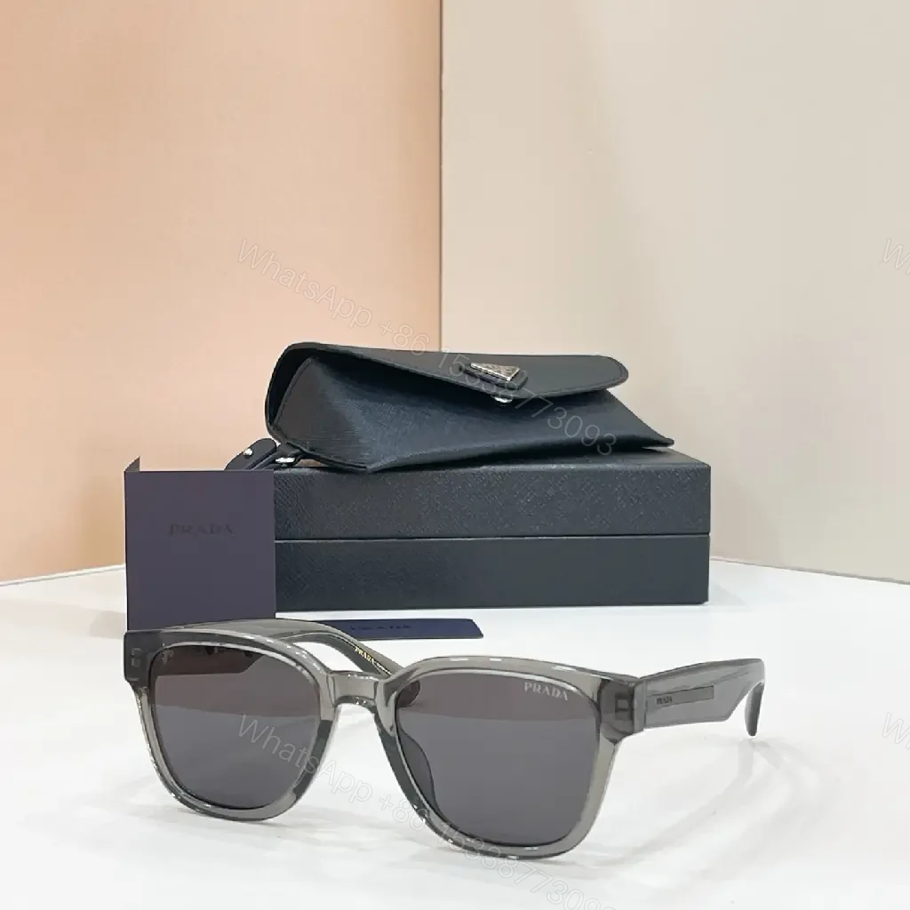 View 2 of Brown tortoise square sunglasses, chunky glossy frame, retro thin PRADA temple