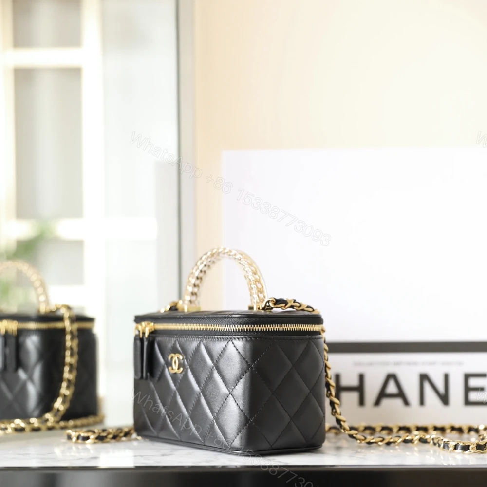 View 4 of 高仿Chanel*24S系列AS3765手柄盒子包黑色色免檢版