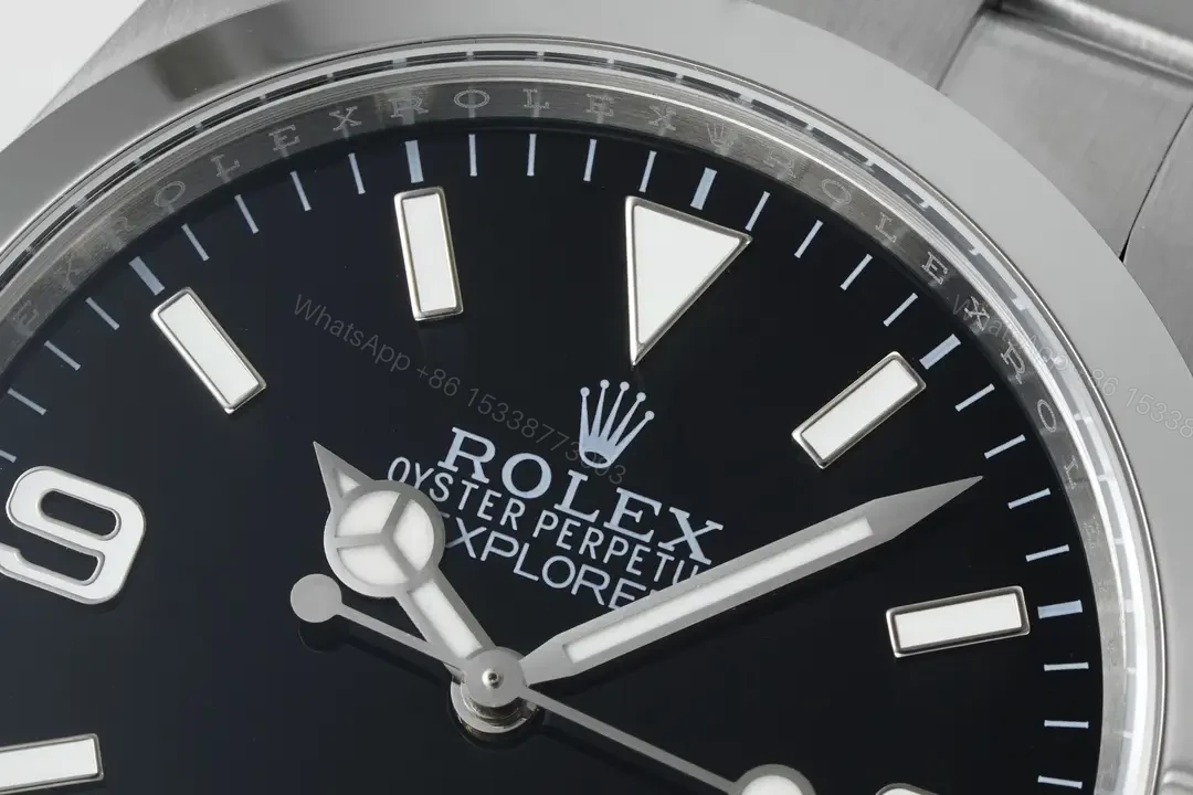 View 4 of Rolex Explorer 40 Replica Premium Black Dial Oyster Bracelet Ultimate 40MM 224270-0001