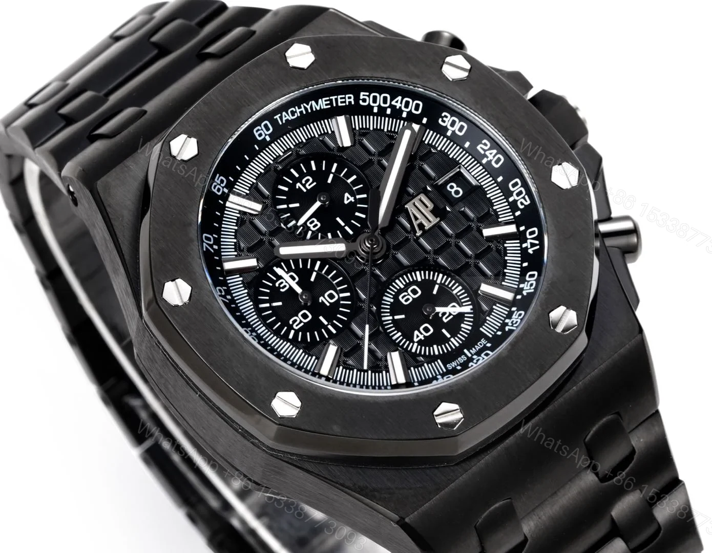 View 5 of Audemars Piguet Royal Oak Offshore Black Replica 42MM RG-AP-ROO-BLK-42