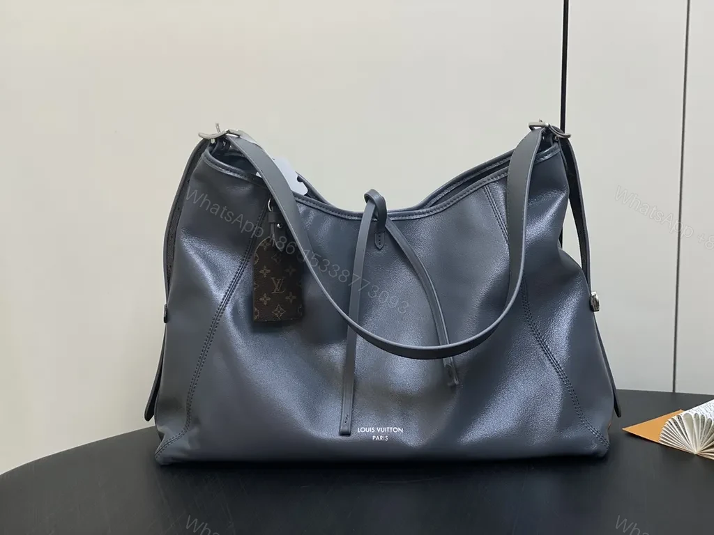 Graphite Leather Modern Hobo: Luxury Everyday Carry bag — view 1