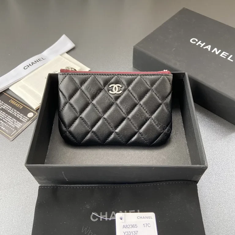 View 4 of Chanel-Inspired Black Quilted Wallet: Compact Luxury Accessory