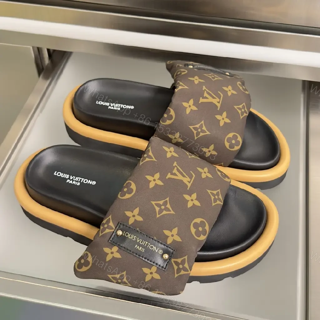 View 7 of Monogram Comfort Slides: Luxe, Cushioned Everyday Wear