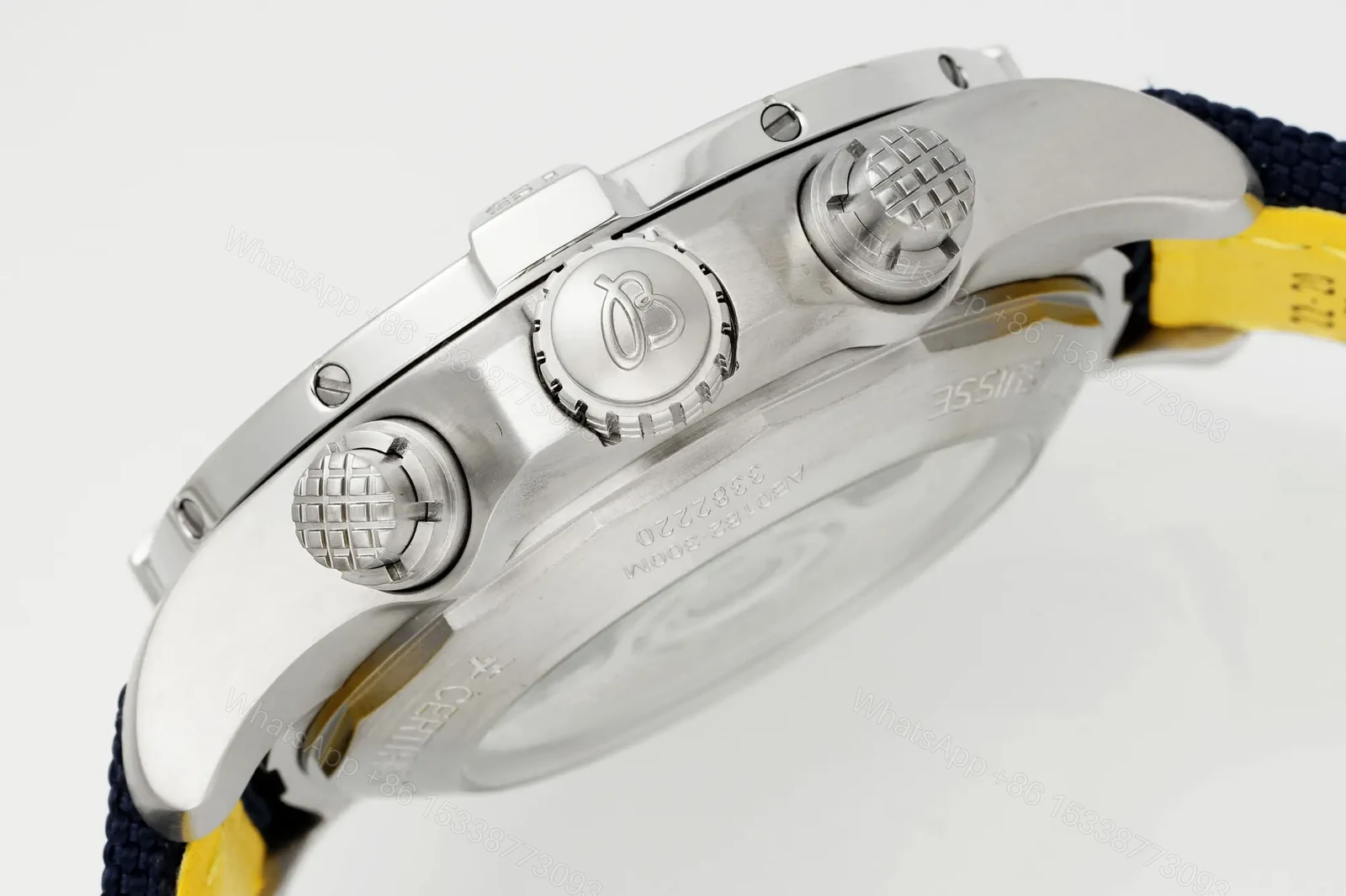 View 7 of Breitling Avenger B01 Chronograph 45 Stainless Steel Blue Dial Black Strap – Folding AB01821A1C1X2
