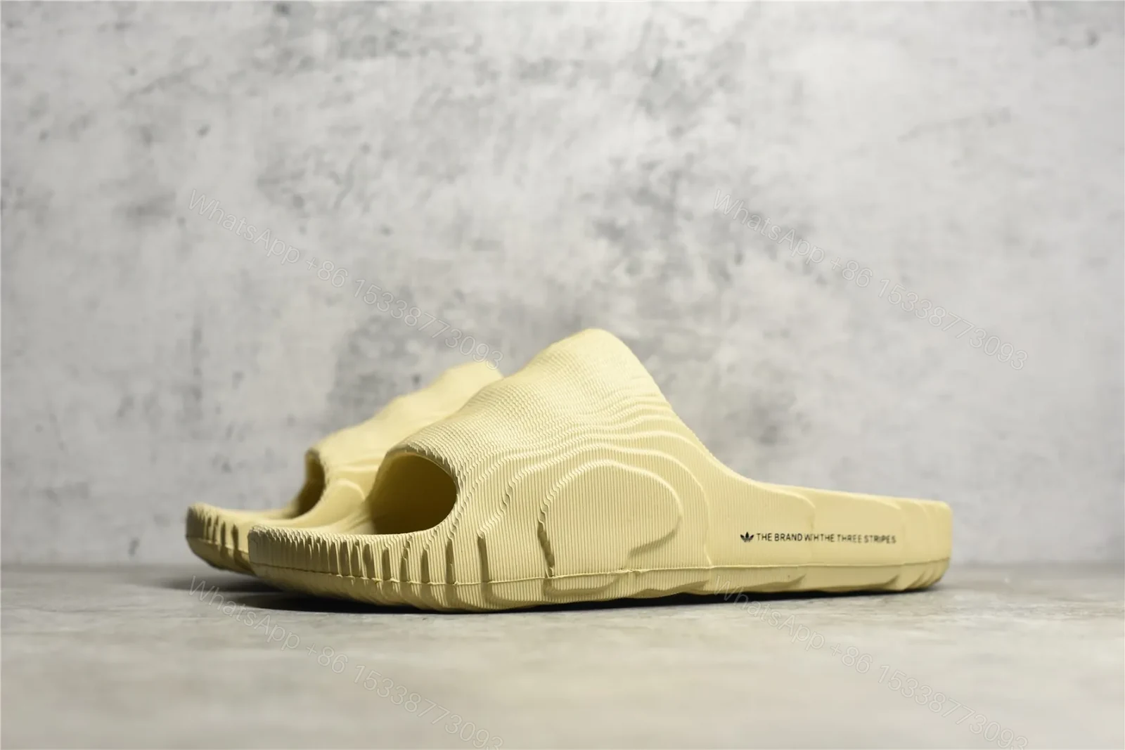 View 2 of UA originals adilette yellow