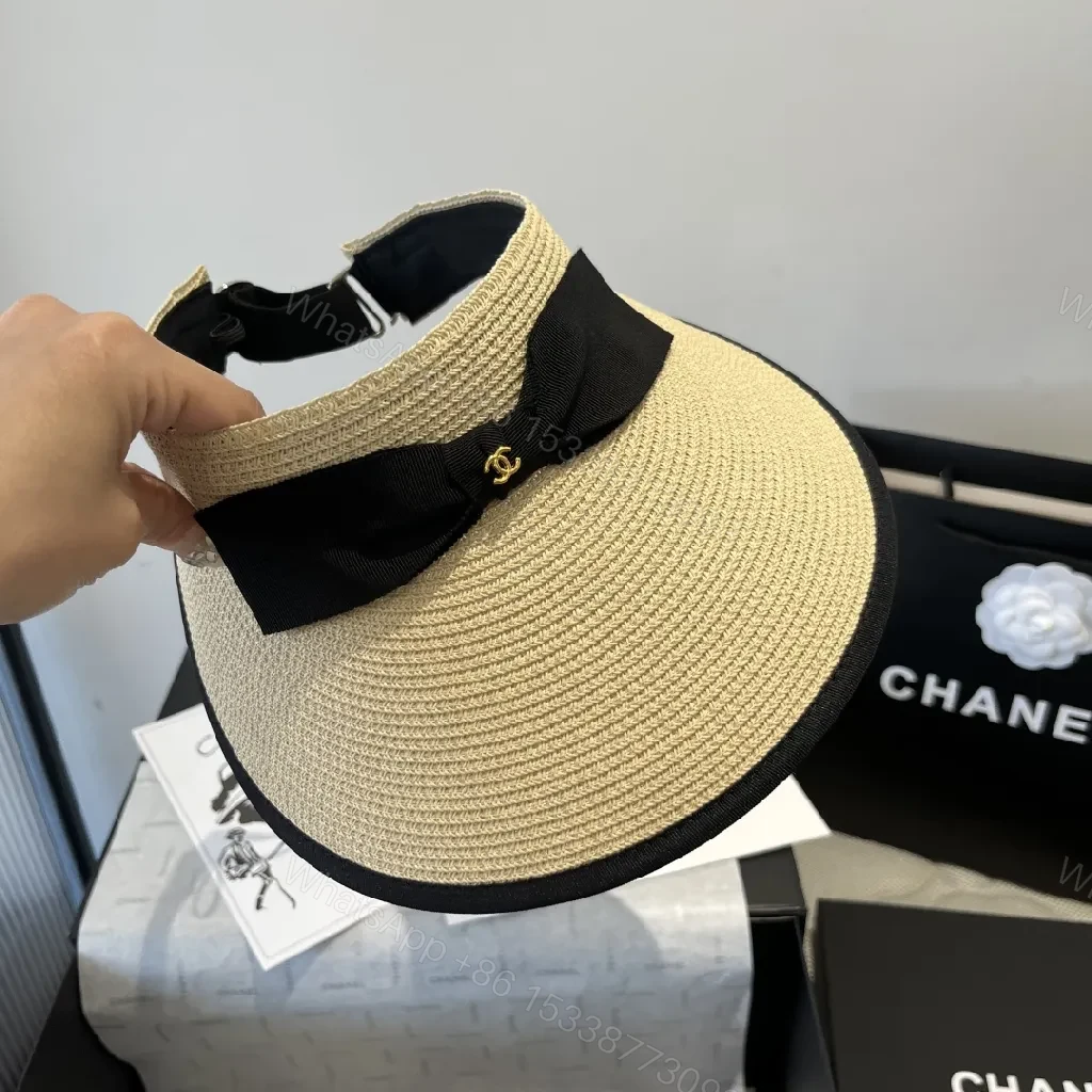 View 9 of Structured Sun-Kissed Visor: Couture-Inspired Wide-Brim Hat