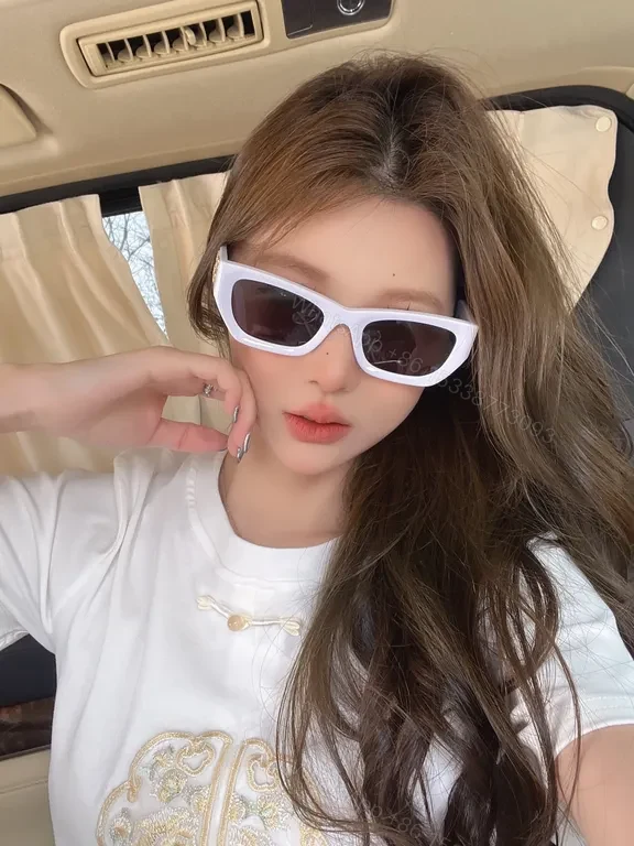 View 4 of Bold White Acetate Sunglasses â€” Modern Luxe, Signature Edge