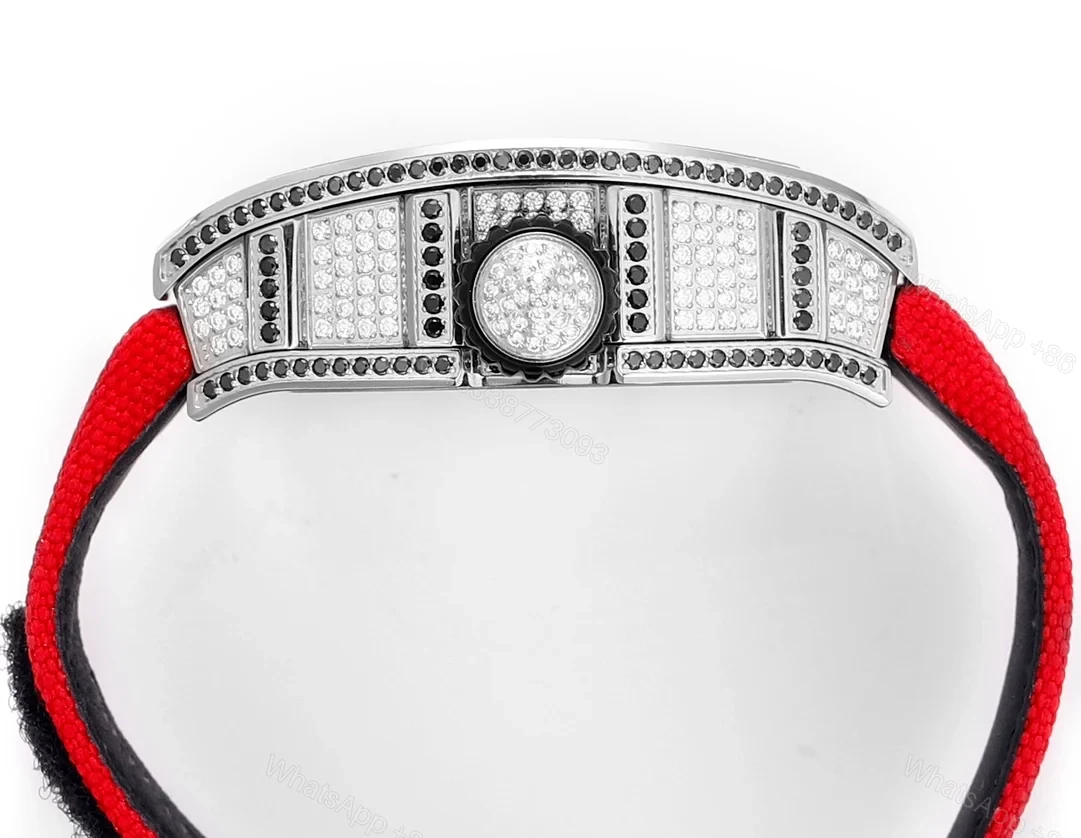 View 7 of Richard Mille RM26-01 Panda Tourbillon Watch Full Diamond Set Panda Art Dial 18K White Gold Bamboo Mechanical Masterpiece RM26-01-PND-DIA