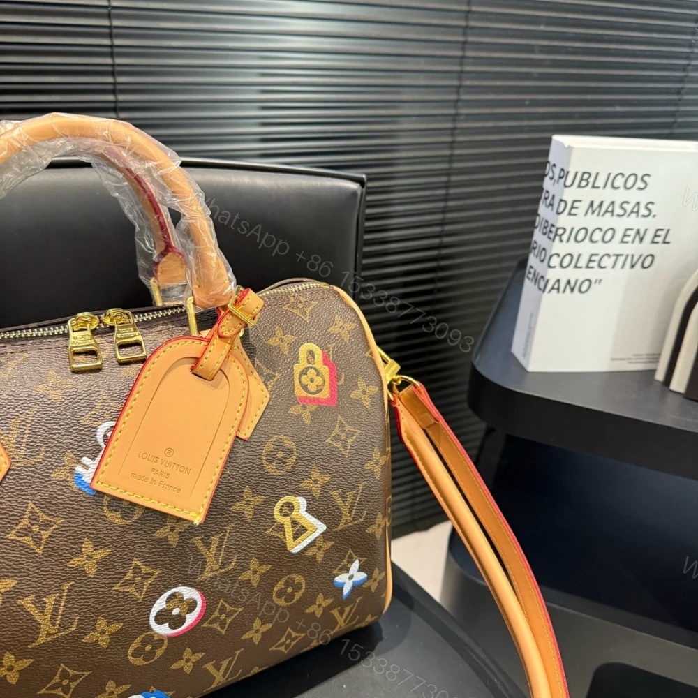 View 5 of Louis Vuitton Speedy Bandoulière 30 In Monogram Canvas Brown 30Cm