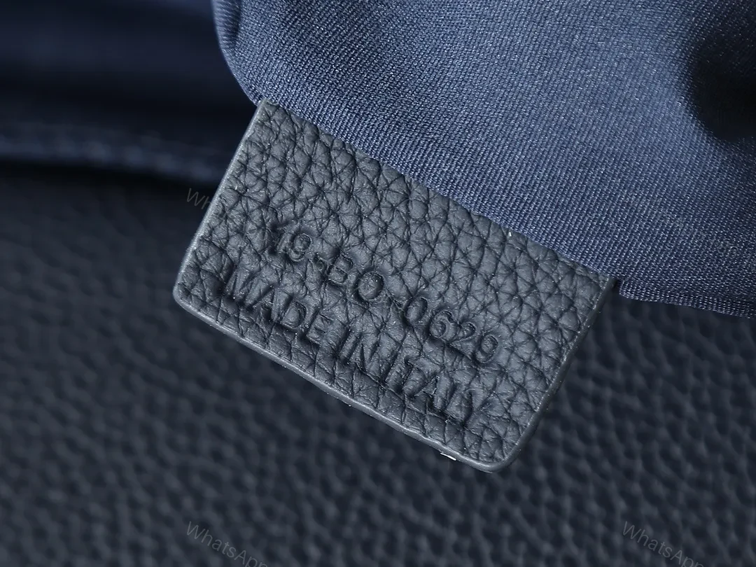 View 8 of Structured Pattern Leather-Accent Backpack for Everyday Luxury