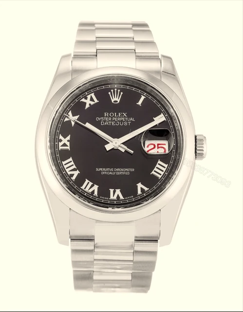 ROLEX DATEJUST 116200 36MM BLACK DIAL — view 1