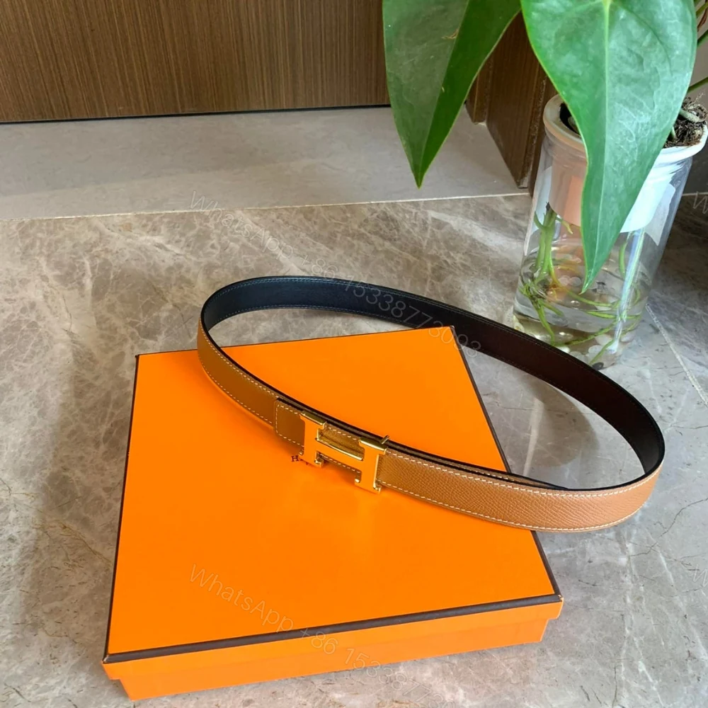 View 4 of Hermes Mini H Belt Bucket And Reversible Strap Black Brown 24Mm H079645CC06