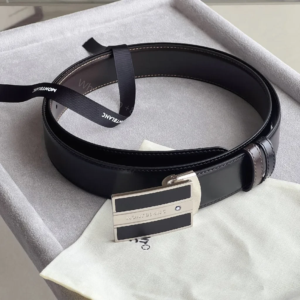 View 5 of Refined Leather Belt with Signature Buckle — Everyday Luxury