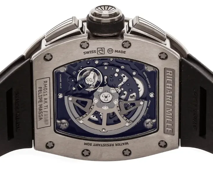View 2 of Richard Mille Swiss Clone – RM 011 FELIPE MASSA TITANIUM Replica